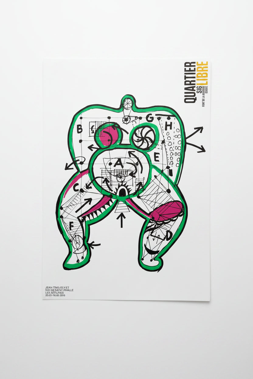 Niki De Saint Phalle, Niki Stabilisée Par Jean Tinguely, Original Exhibition Poster, 2018