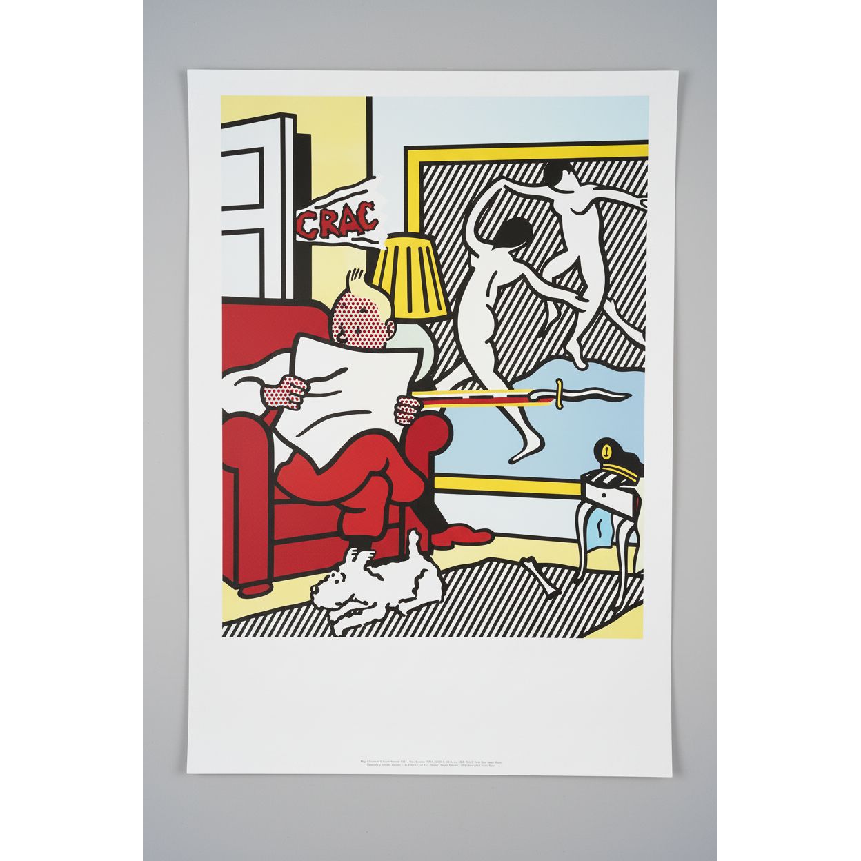 Roy Lichtenstein (1923-1997),  Tintin Reading, 1993, copyright Roy Lichtenstein & Sabam Brussels 1995