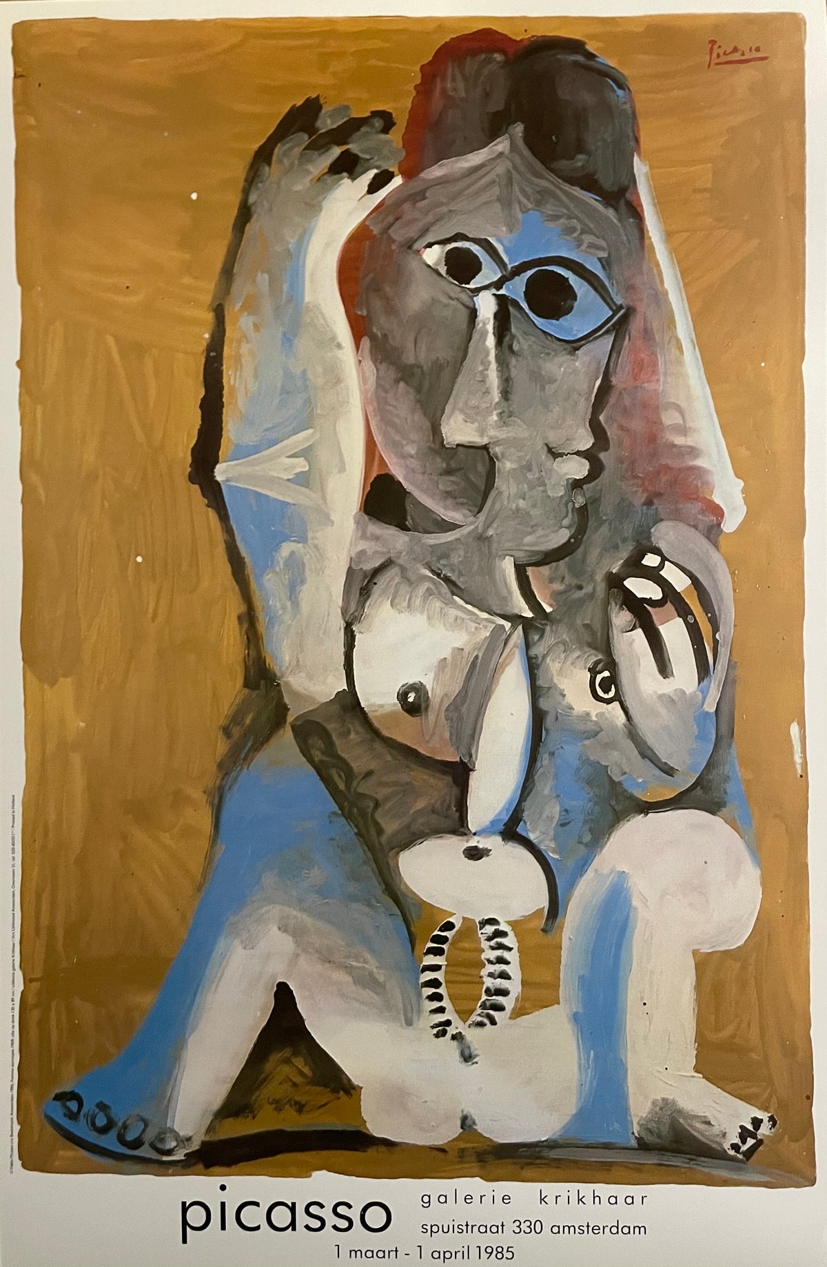 Pablo Picasso (1881-1973), Femme accroupie 1969, copyright Pablo Picasso c/o Beeldrecht Amsterdam 1985