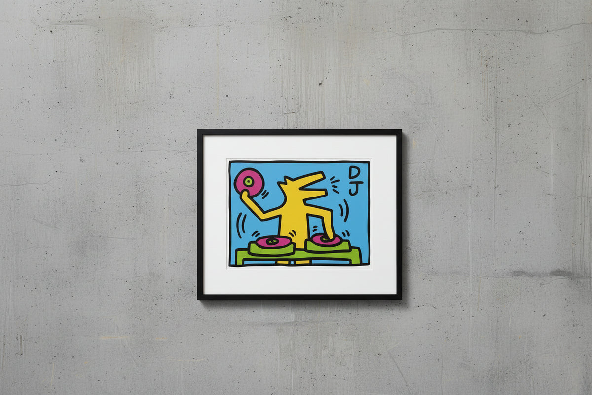 Keith Haring (1958-1990), Untitled (DJ), 1983, copyright Keith Haring Foundation