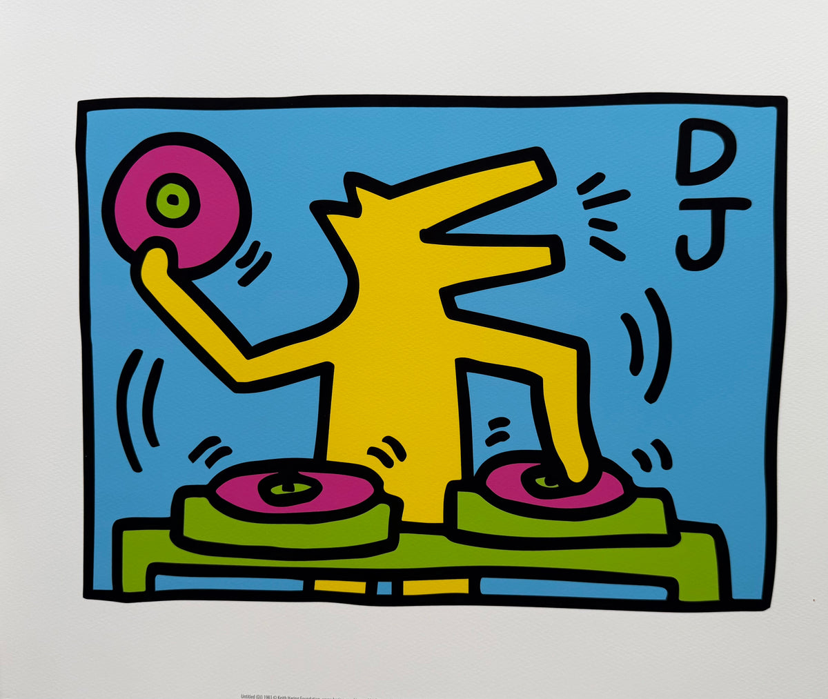 Keith Haring (1958-1990), Untitled (DJ), 1983, copyright Keith Haring Foundation