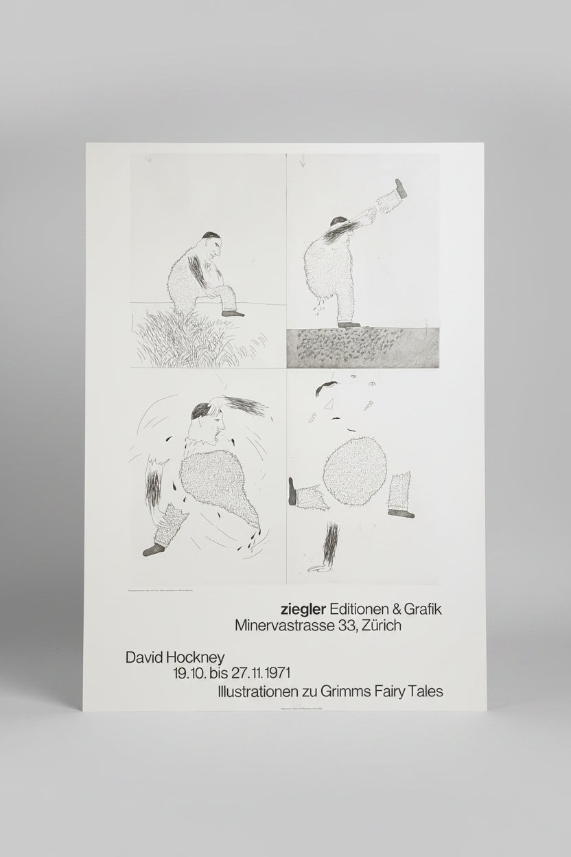 David Hockney (1937-2026), Six Fairy Tales Illustrationen zu Grimms Fairy Tales, Atelier M+M Baviera VSG/SWB, 1971