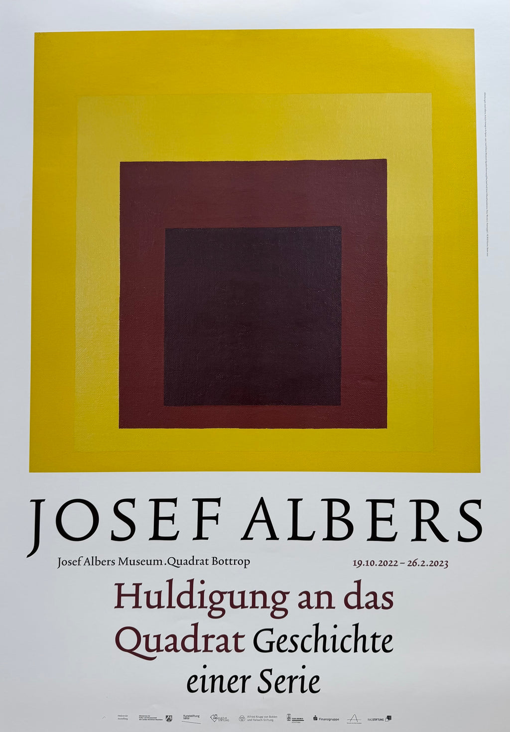 Josef Albers (1888–1976), Study for Homage to the Square,1957, Exhibition Poster, 2022