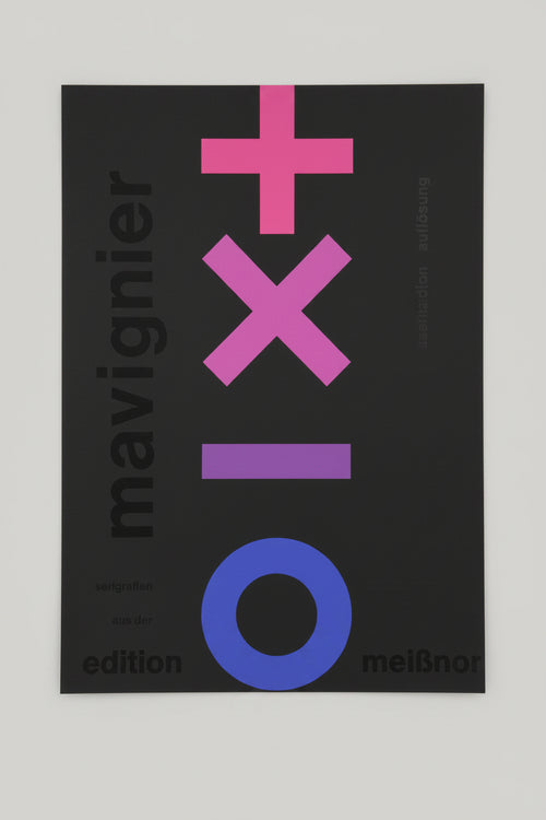 Almir Mavignier (1925-2018), Poster for the exhibition Meißner Edition (addition permutation subtraktion auflösung), 1973