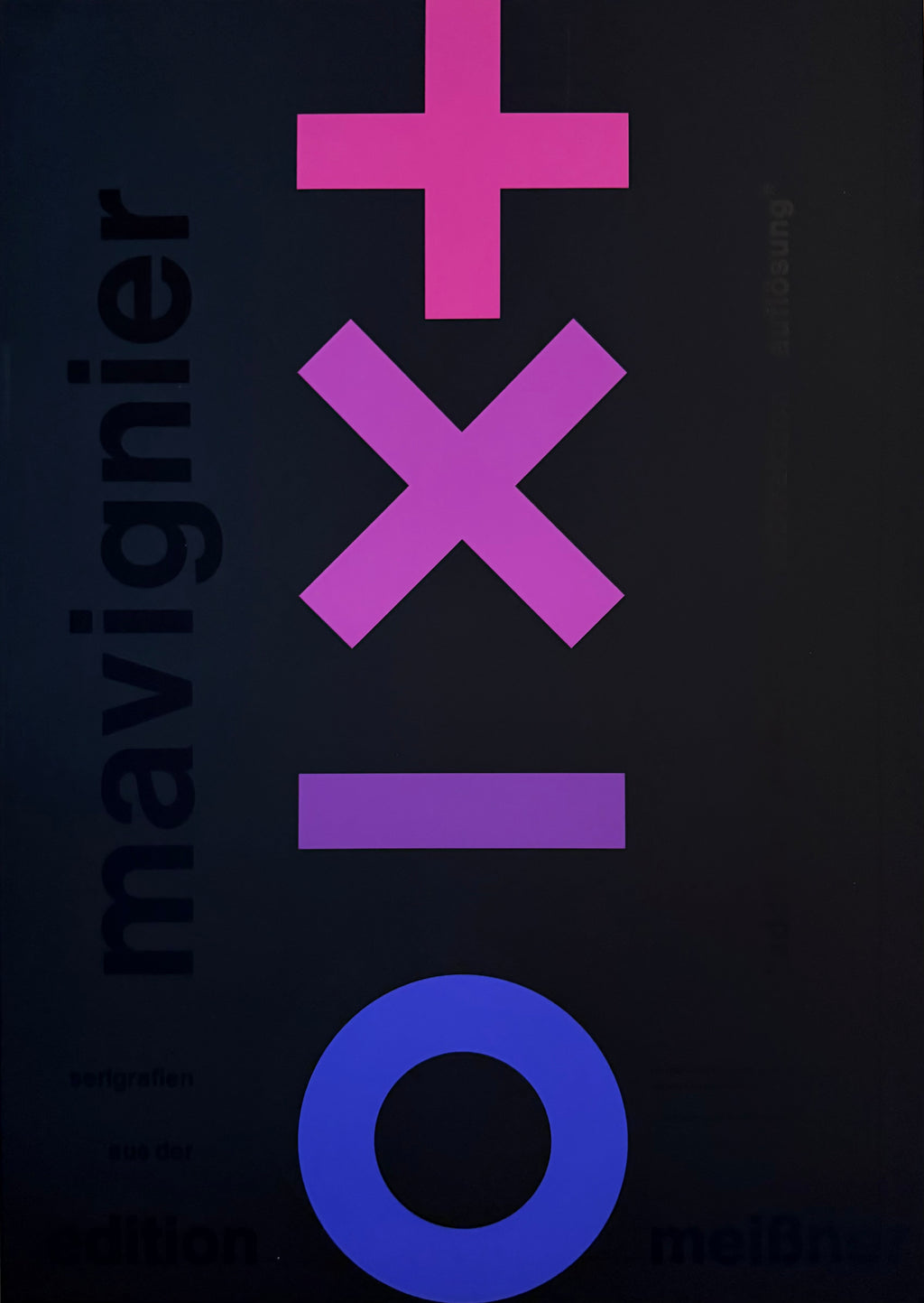 Almir Mavignier (1925-2018), Poster for the exhibition Meißner Edition (addition permutation subtraktion auflösung), 1973