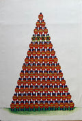 Jan Sawka (1946–2012), CYRK Pyramid of Acrobats, 1975