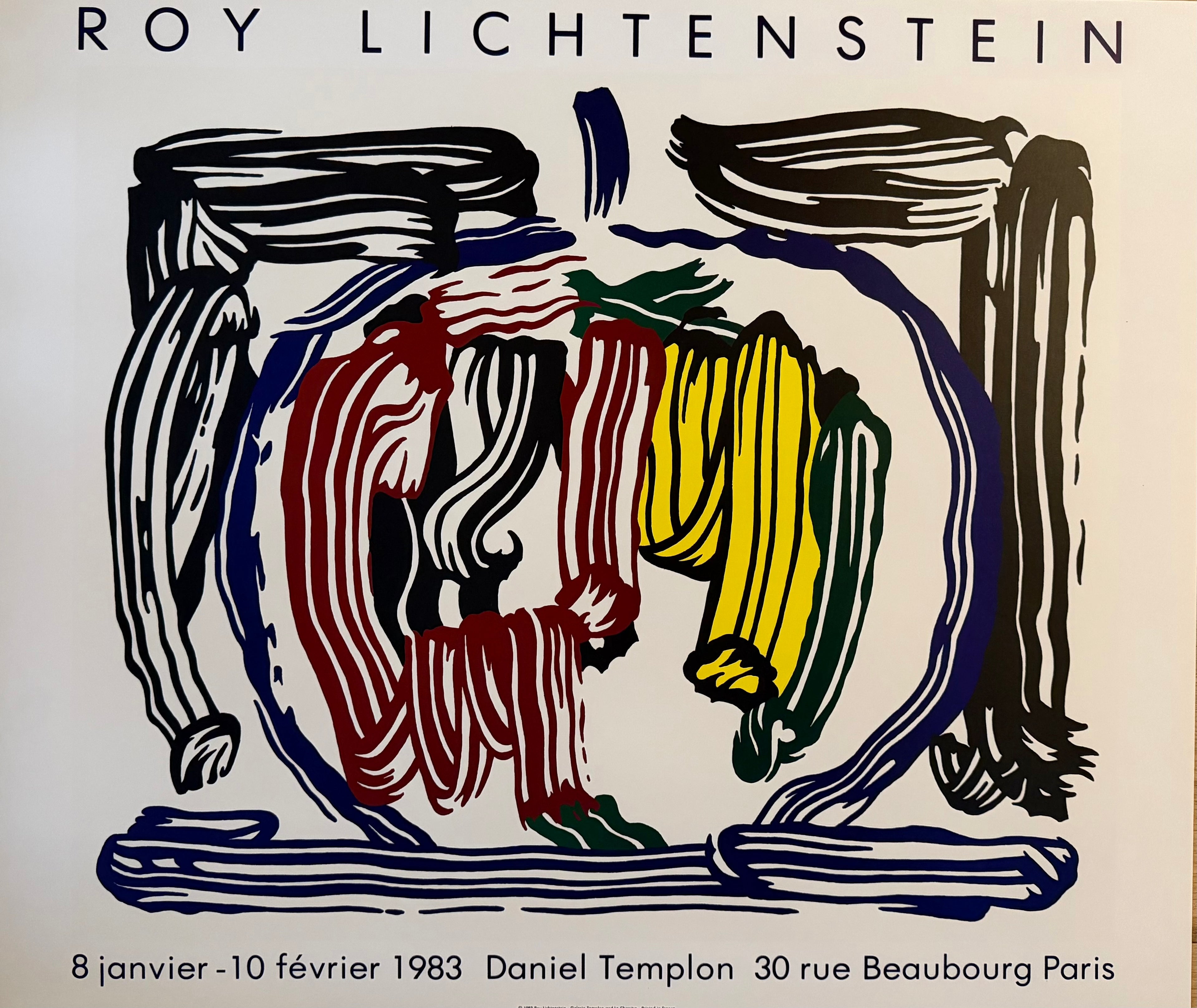Roy Lichtenstein (1923-1997),  Brushstroke Still Life With Apple, 1983