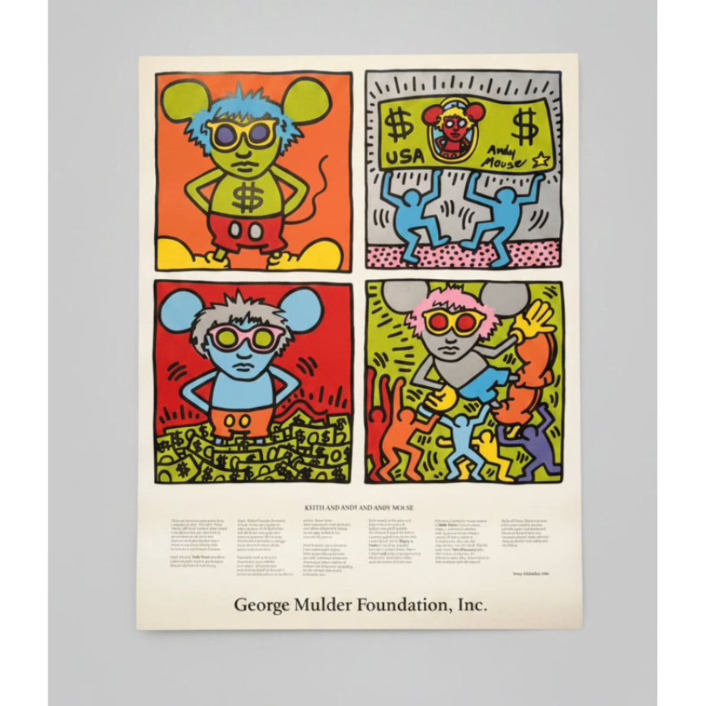 Keith Haring (1958-1990), "Keith and Andy and Andy Mouse", 1986