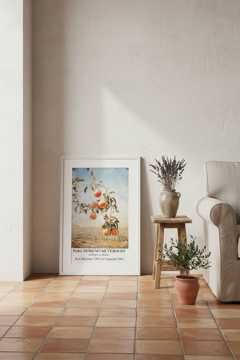 Pedro Moreno Meyerhoff, Peintures et Dessins, 1992, Exhibition Poster, Printed in France