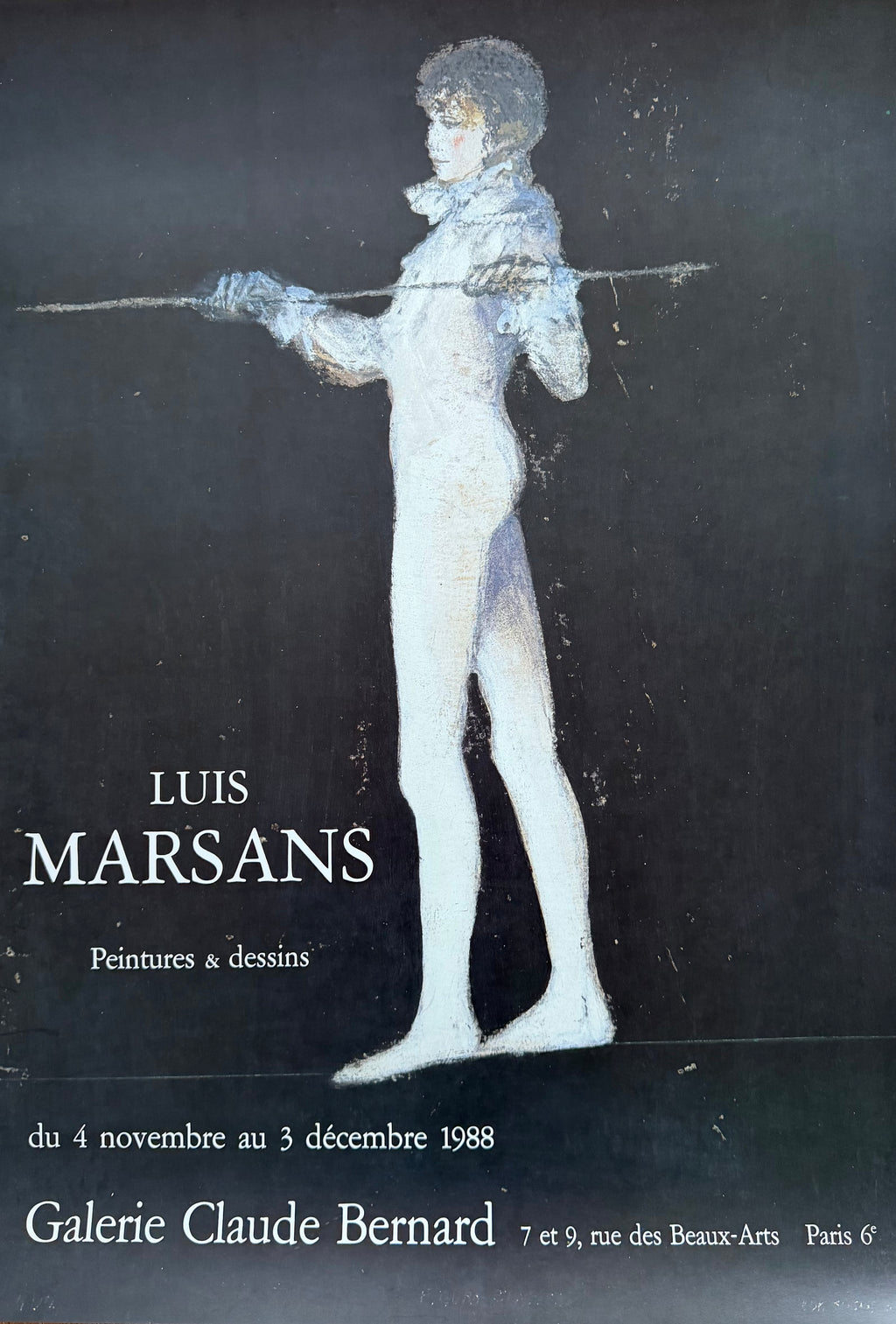 Luis Marsans (1930–2015), Peintures & Dessins, 1988, Exhibition Poster, Printed in France