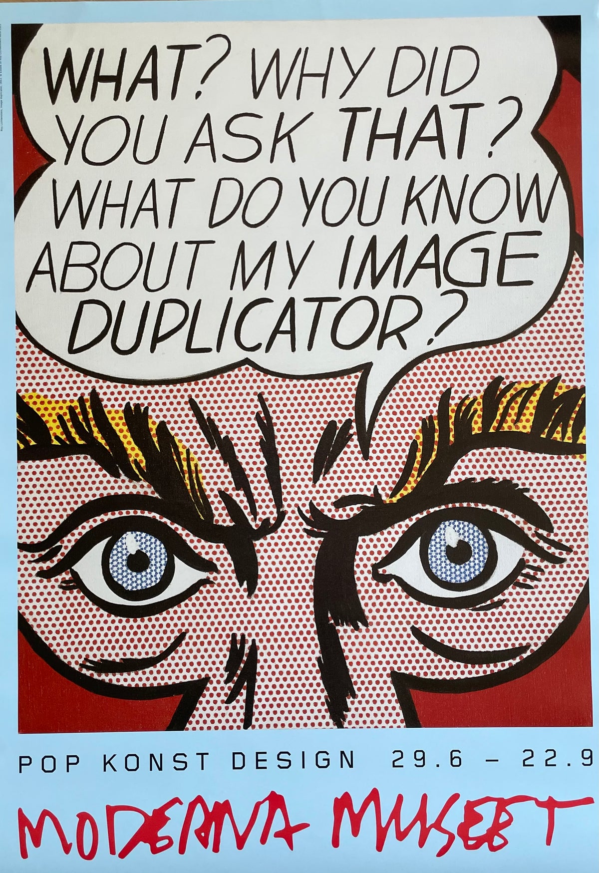 Roy Lichtenstein (1923-1997), Image duplicate, 1963, Pop Kunst Design, copyright Estate of Roy Lichtenstein/BUS 2013