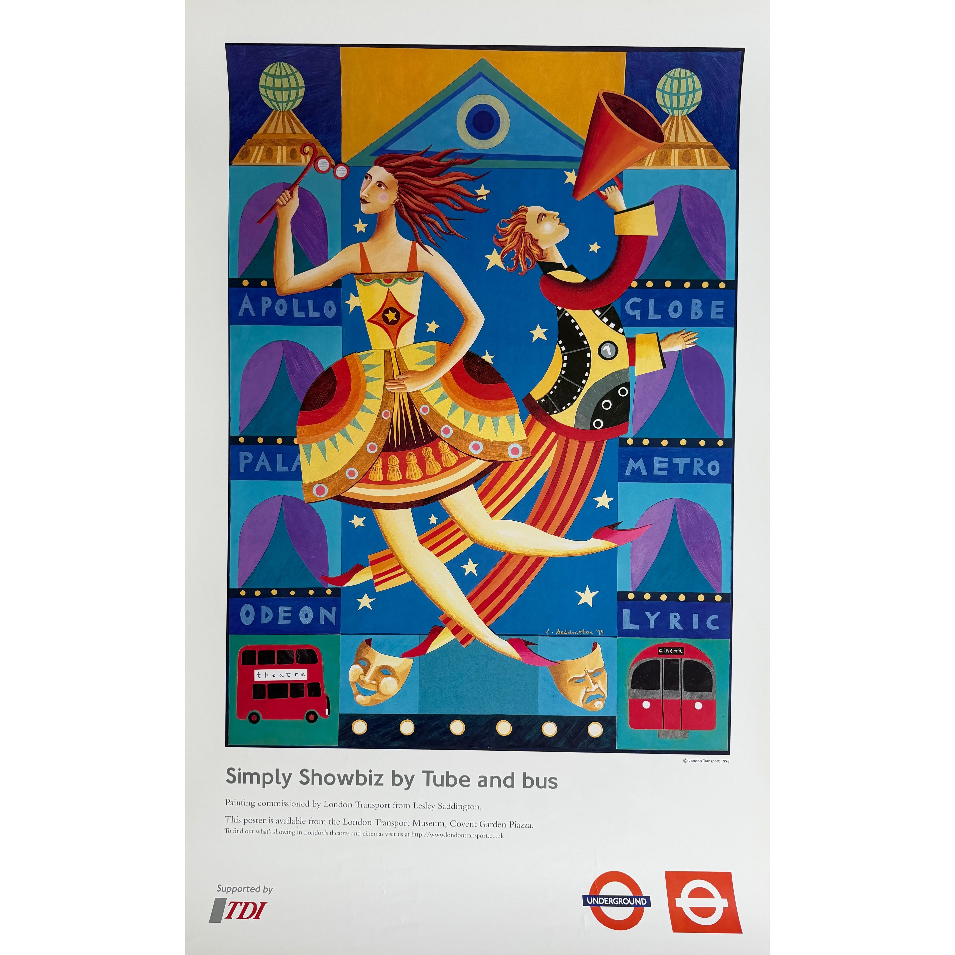 Lesley Saddington, Simply Showbiz by Tube and Bus, 1998