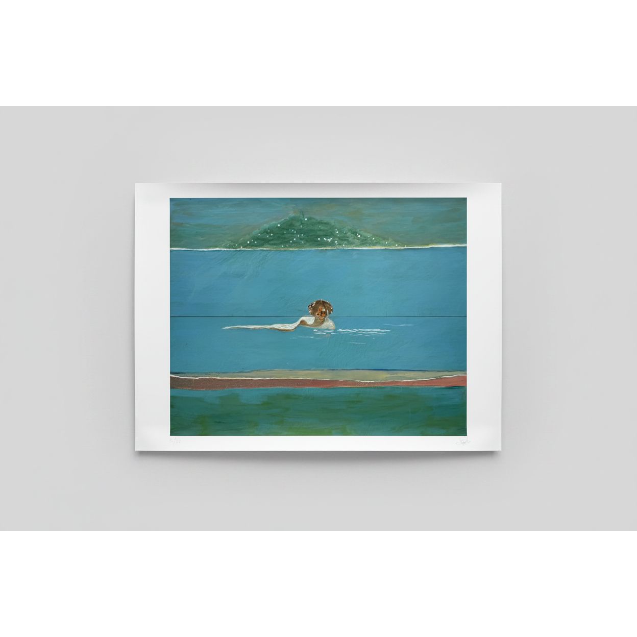 Gideon Appah, Swimmer (2023), numbered 12/75 and hand-signed by the artist