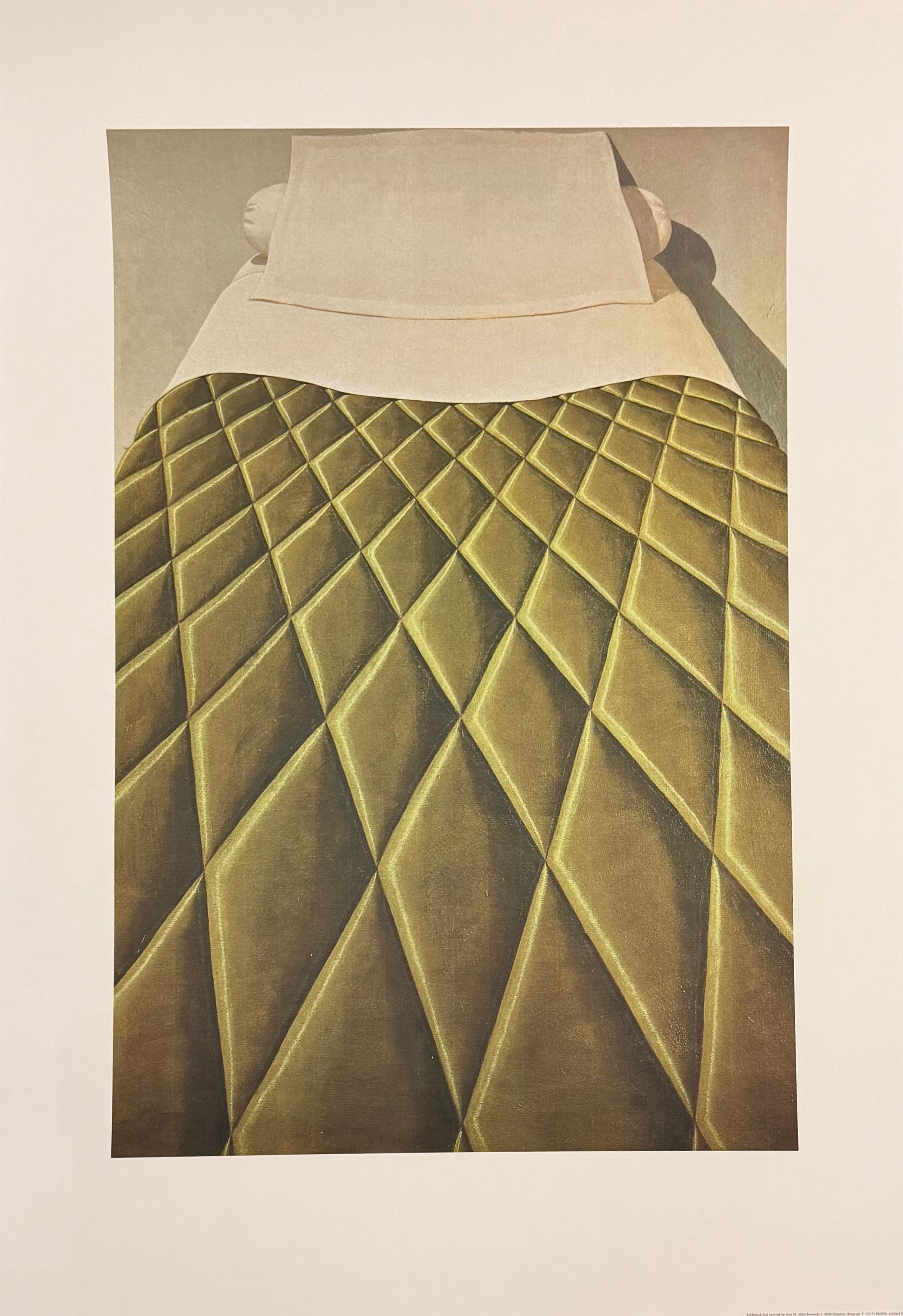 Domenico Gnoli (1933-1970), Green Bed Cover, 1969, copyright Marzia Gnoli, 1994