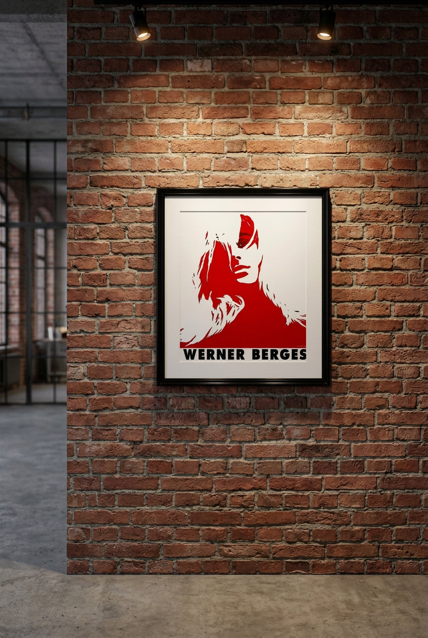 Werner Berges (1941–2017), Blondine, 1977, Kunsthaus Hannover, 2000, Original Exhibition Poster