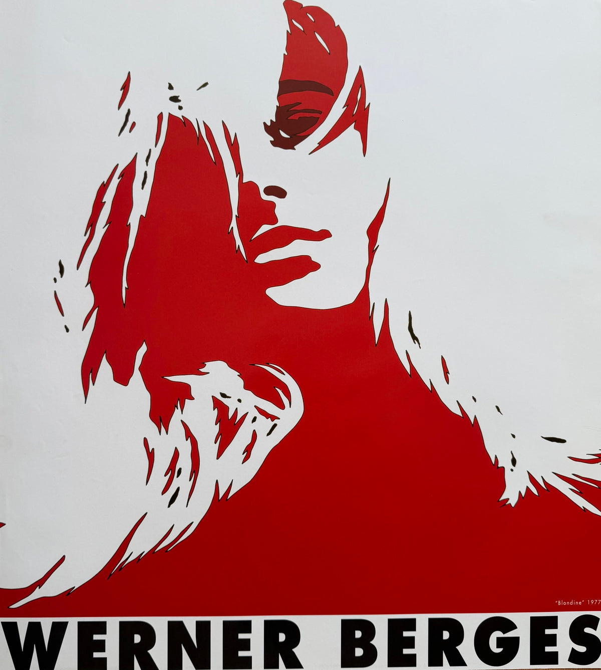 Werner Berges (1941–2017), Blondine, 1977, Kunsthaus Hannover, 2000, Original Exhibition Poster