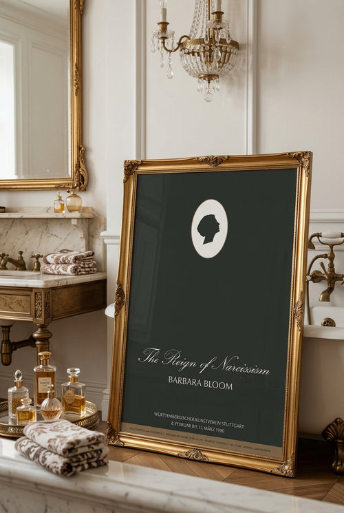 Barbara Bloom, The Reign of Narcissism, 1990, Württembergischer Kunstverein Stuttgart, Original Exhibition Poster