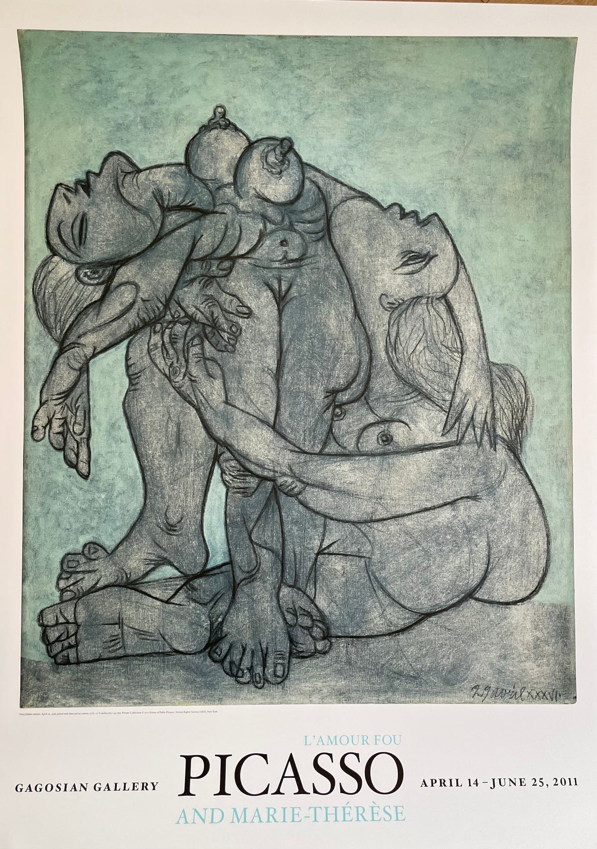 Pablo Picasso  (1881-1973), Deux femmes enlacées, 1936, copyright 2011 Estate of Pablo Picasso/ArtistsRights Society (ARS)