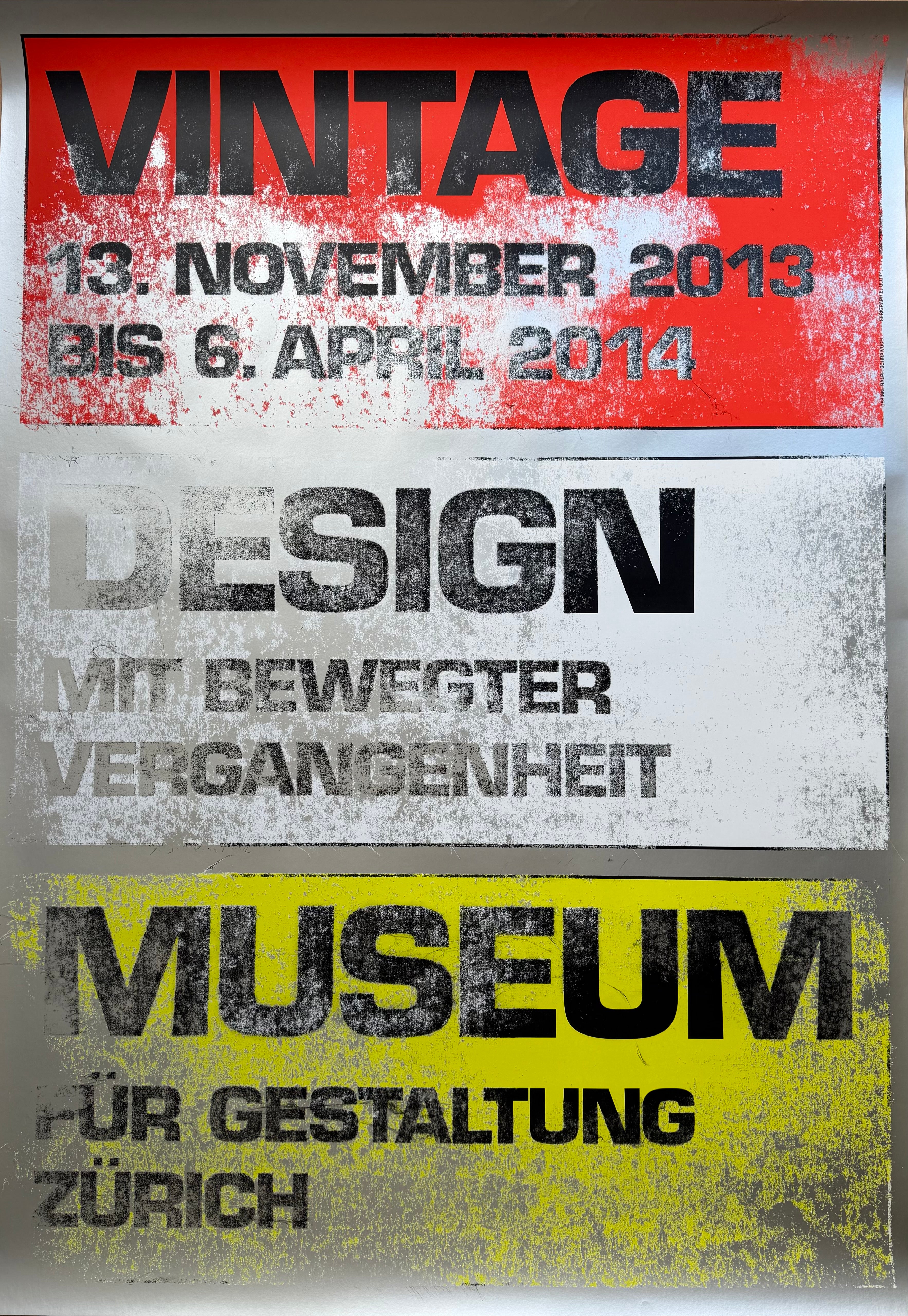 Ralph Schraivogel, Vintage Design Mit Bewegter Verleidingenheit, 2013