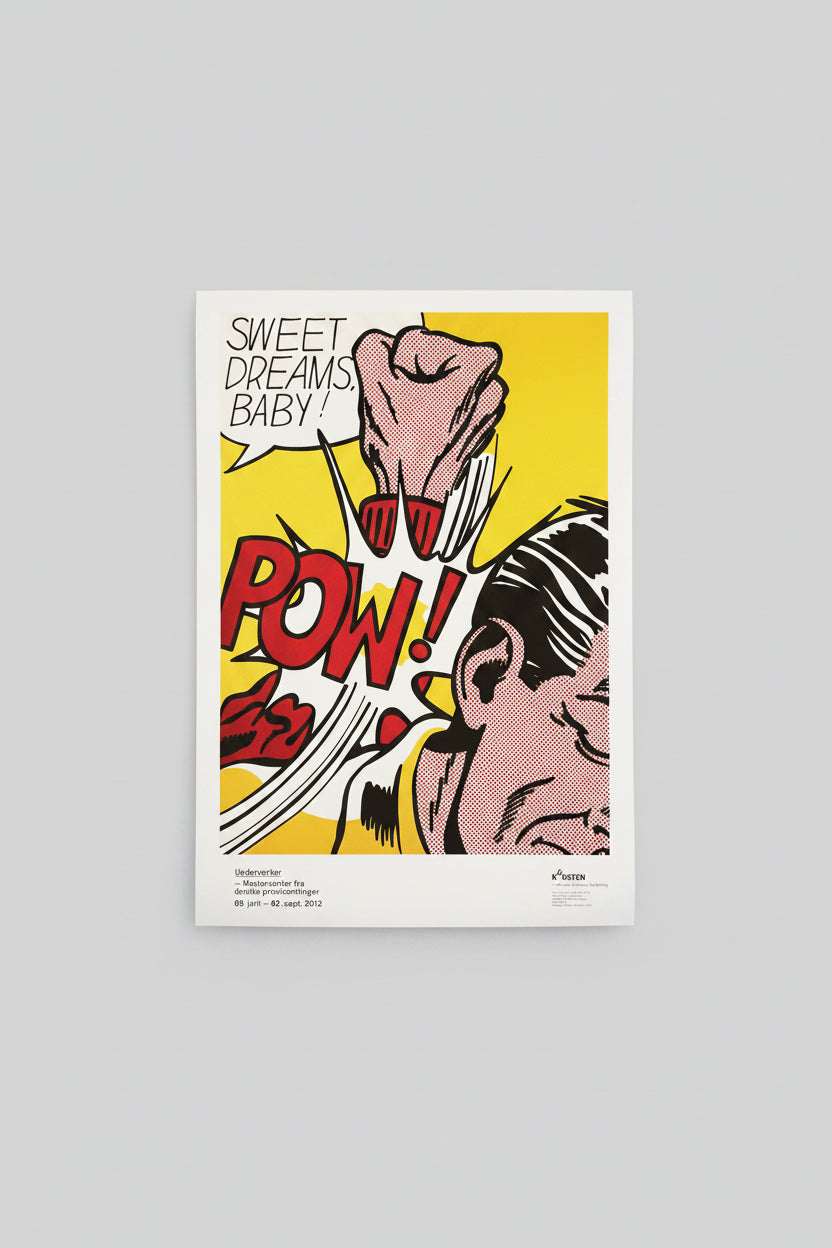 Roy Lichtenstein (1923-1997), Iconic exhibit poster Sweet Dreams, Baby (1965)