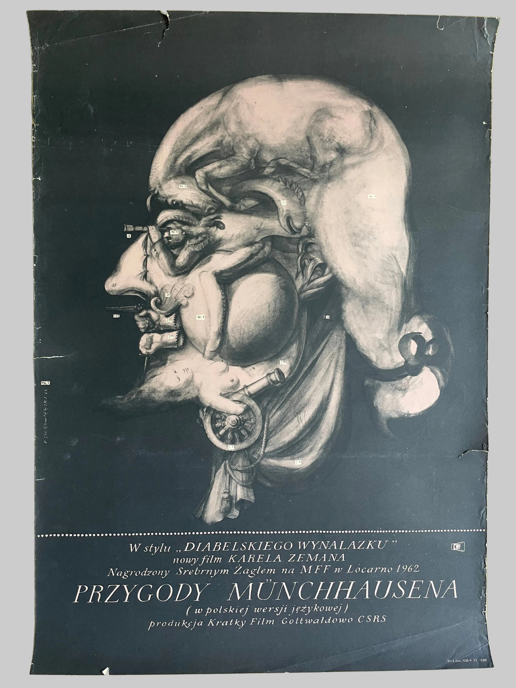 Franciszek A.B. Bilberstein-Starowieyski (1930-2009), The Adventures of Baron Munchaisen, 1962