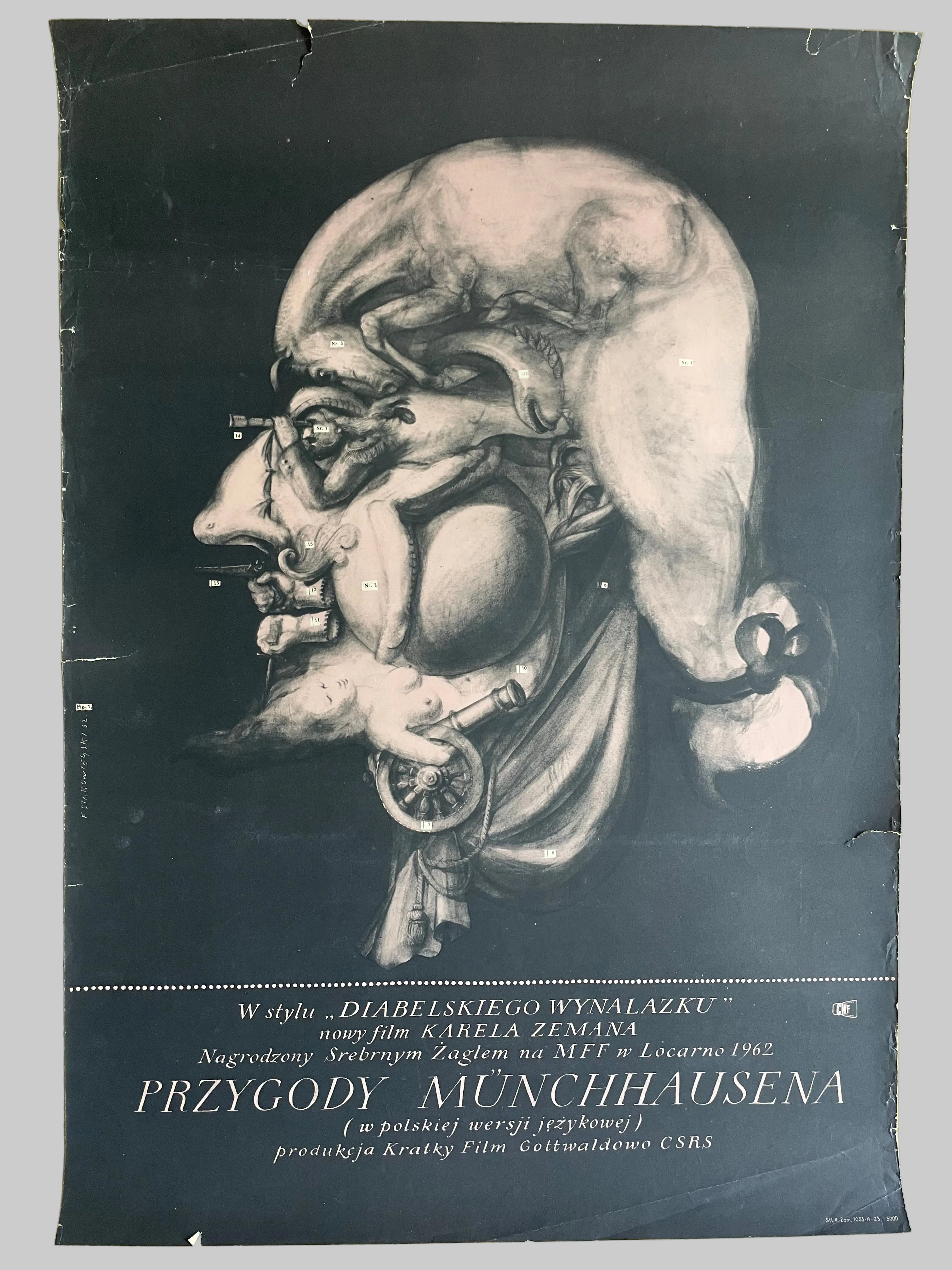 Franciszek A.B. Bilberstein-Starowieyski (1930-2009), The Adventures of Baron Munchaisen, 1962