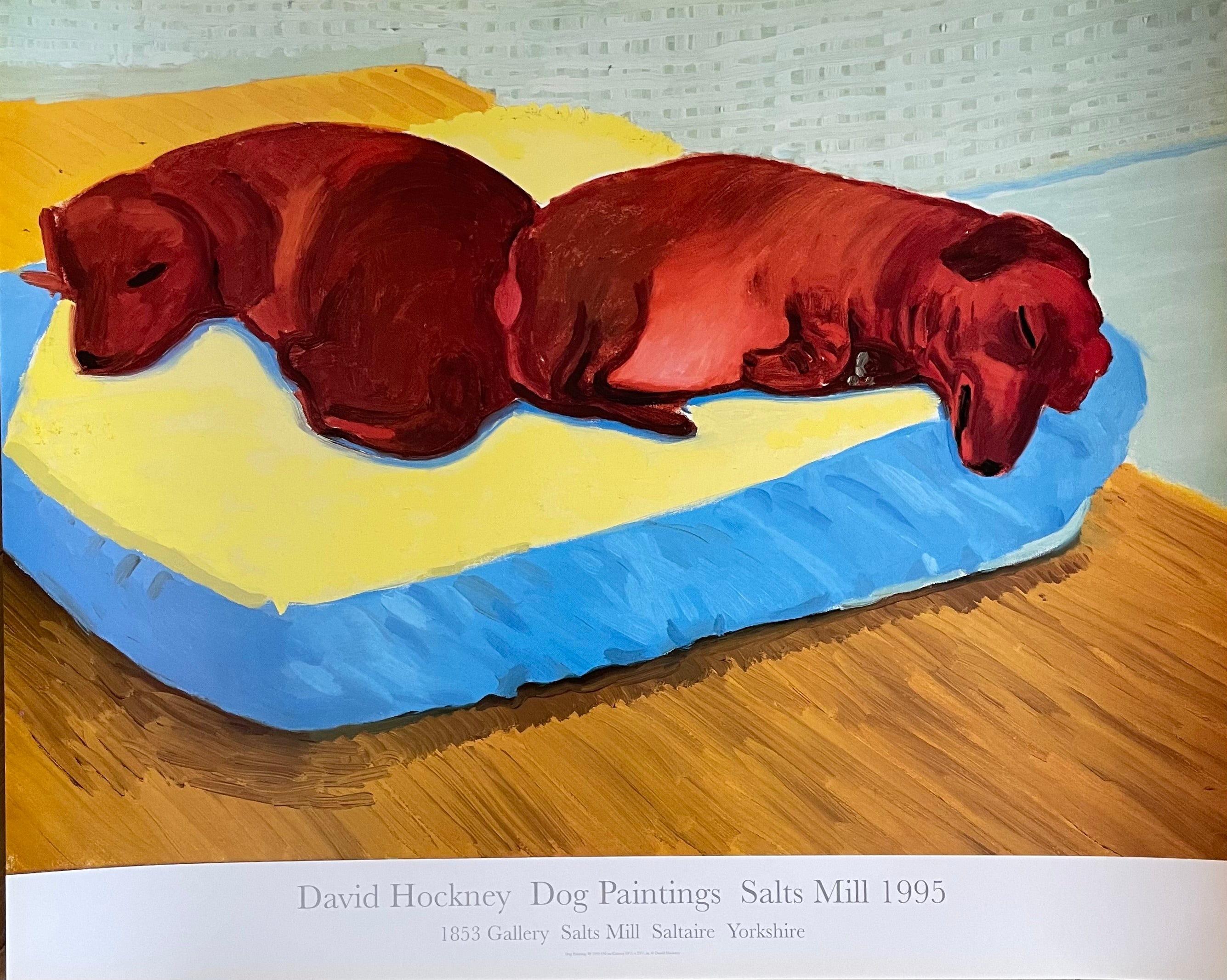 David Hockney (1937-2026), Dog Paintings 38  Salts Mill 1995