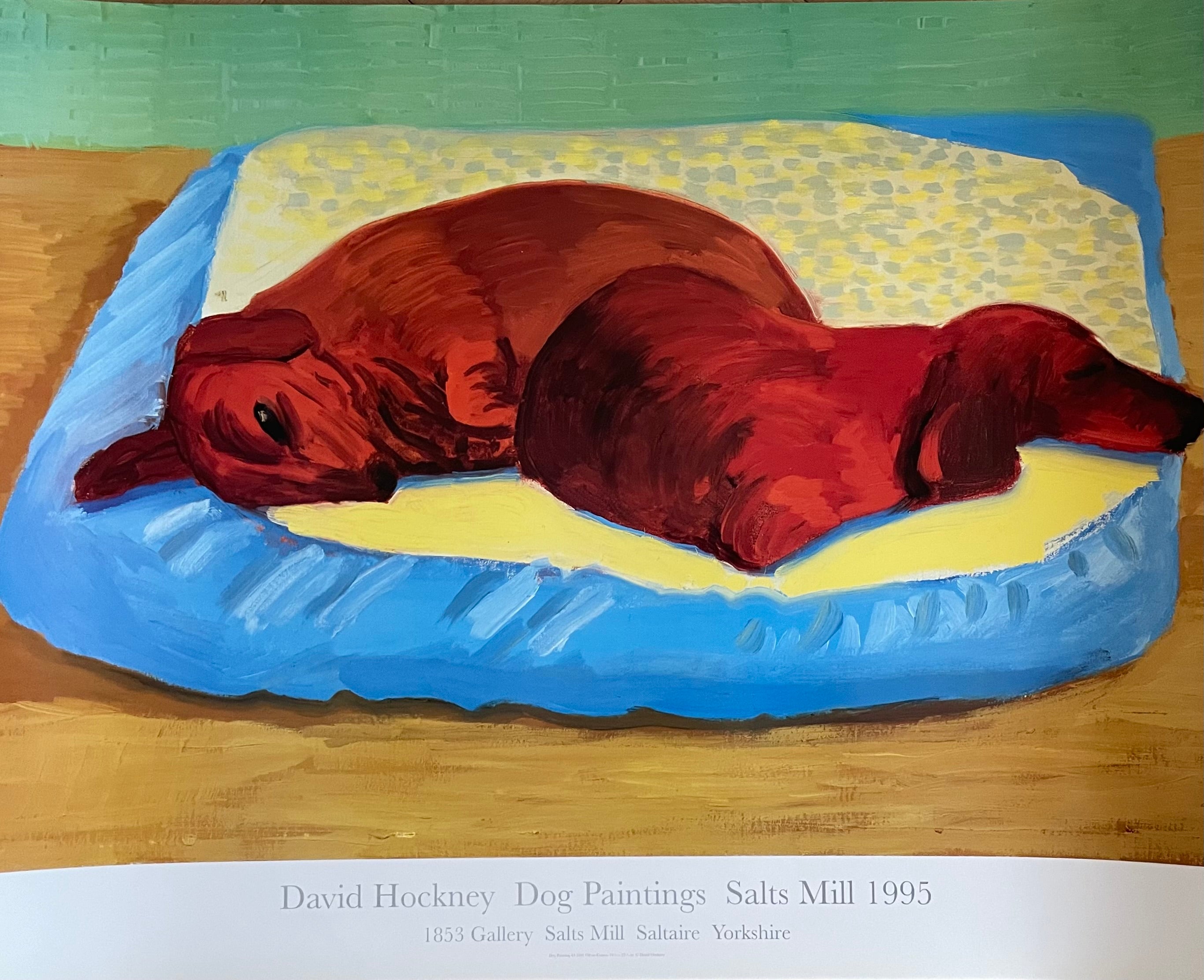 David Hockney (1937-2026),  Dog Paintings 43  Salts Mill 1995