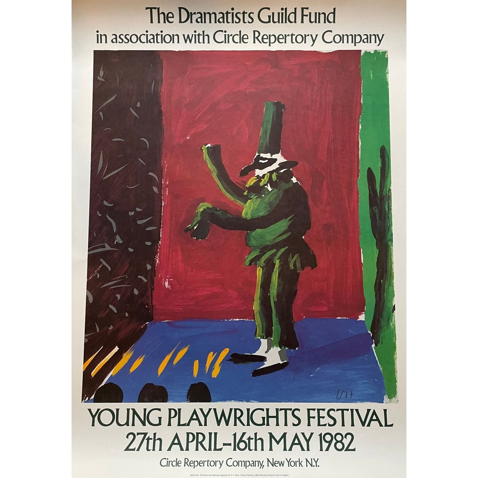 David Hockney (1937-2026), Young Playwrights Festival, copyright David Hockney, 1980