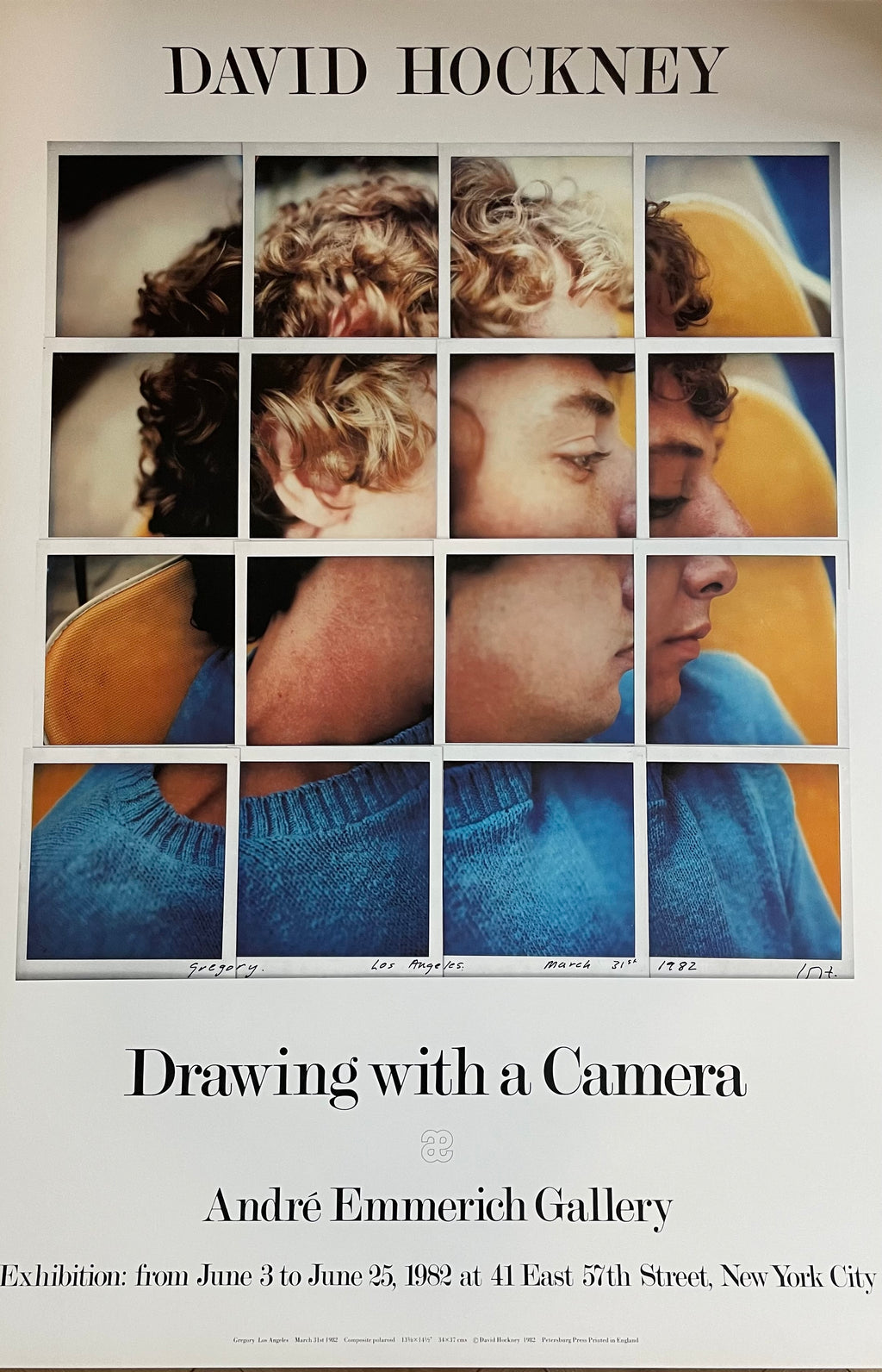David Hockney (1937-2026), Drawing With a Camera - Andre Emmerich Gallery, 1982