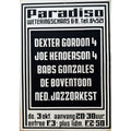 Paradiso Jazz Concert Poster, 1974, Martin Kaye, Screenprint, Vintage