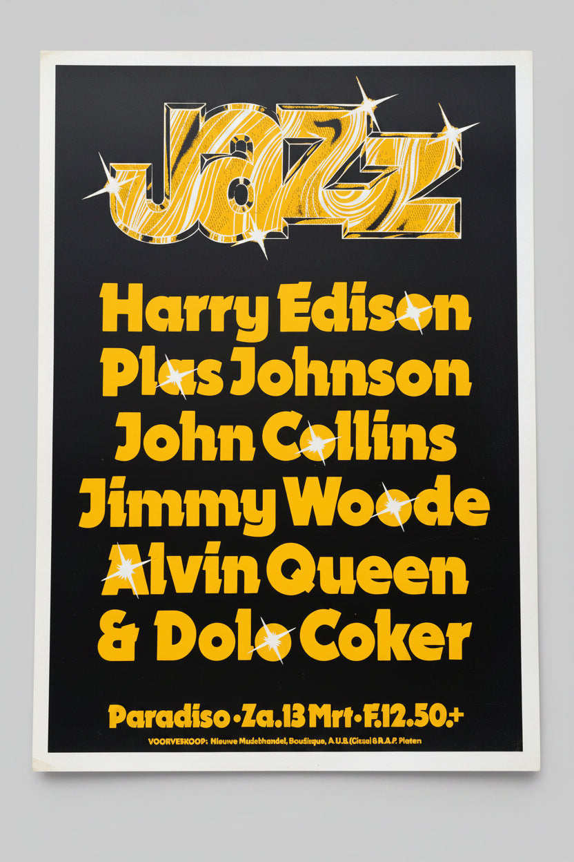 Martin Kaye, Jazz, Paradiso Poster, 1981