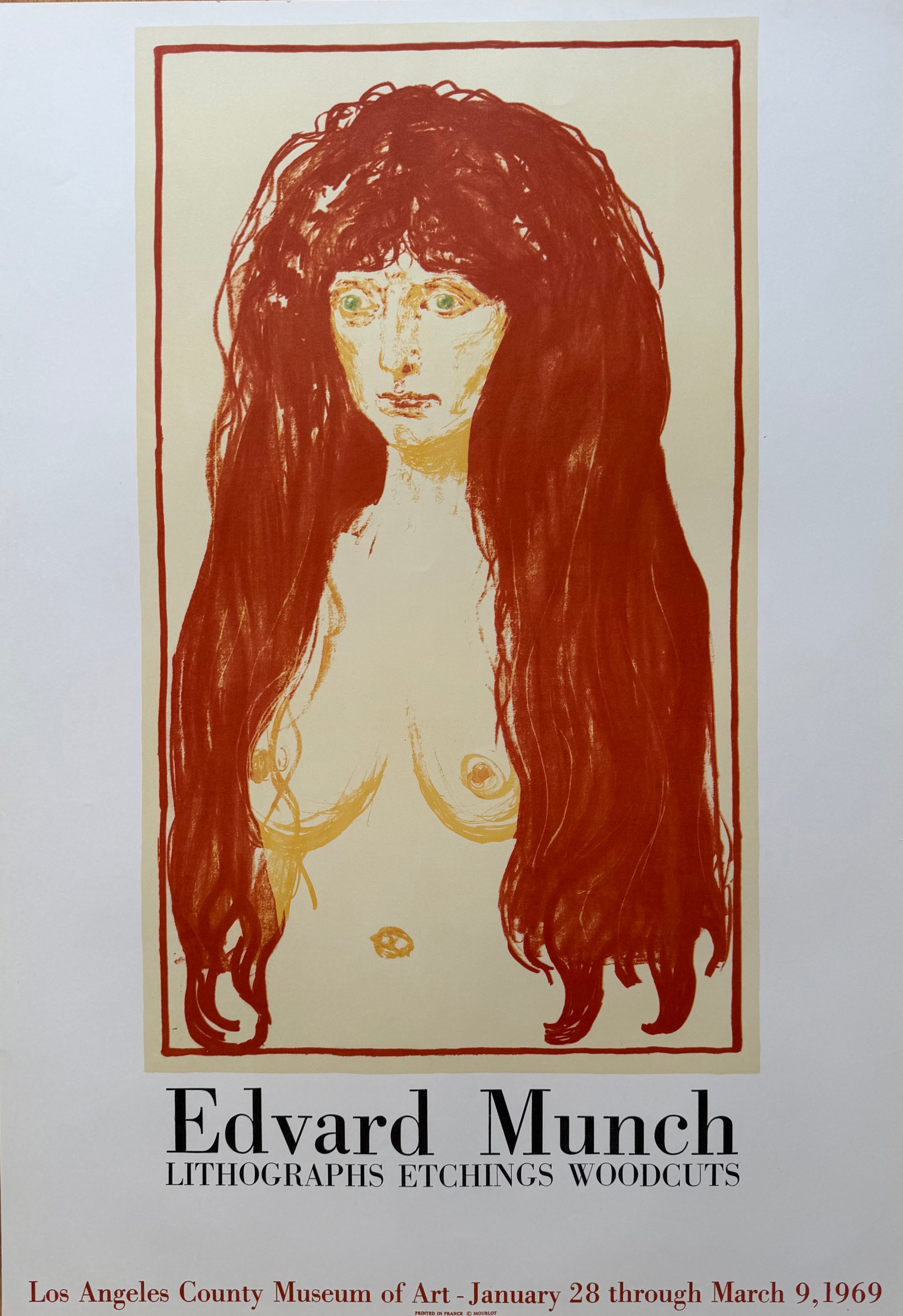 Edvard Munch (1863–1944), The Sin - Lithographs Etchings Woodcuts - LACMA, 1969