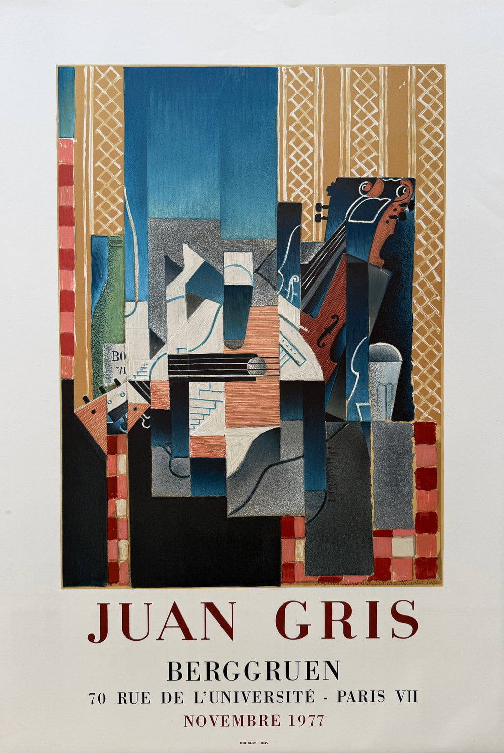 Juan Gris (1887–1927), Violin and Guitar, Exhibition Poster, 1977