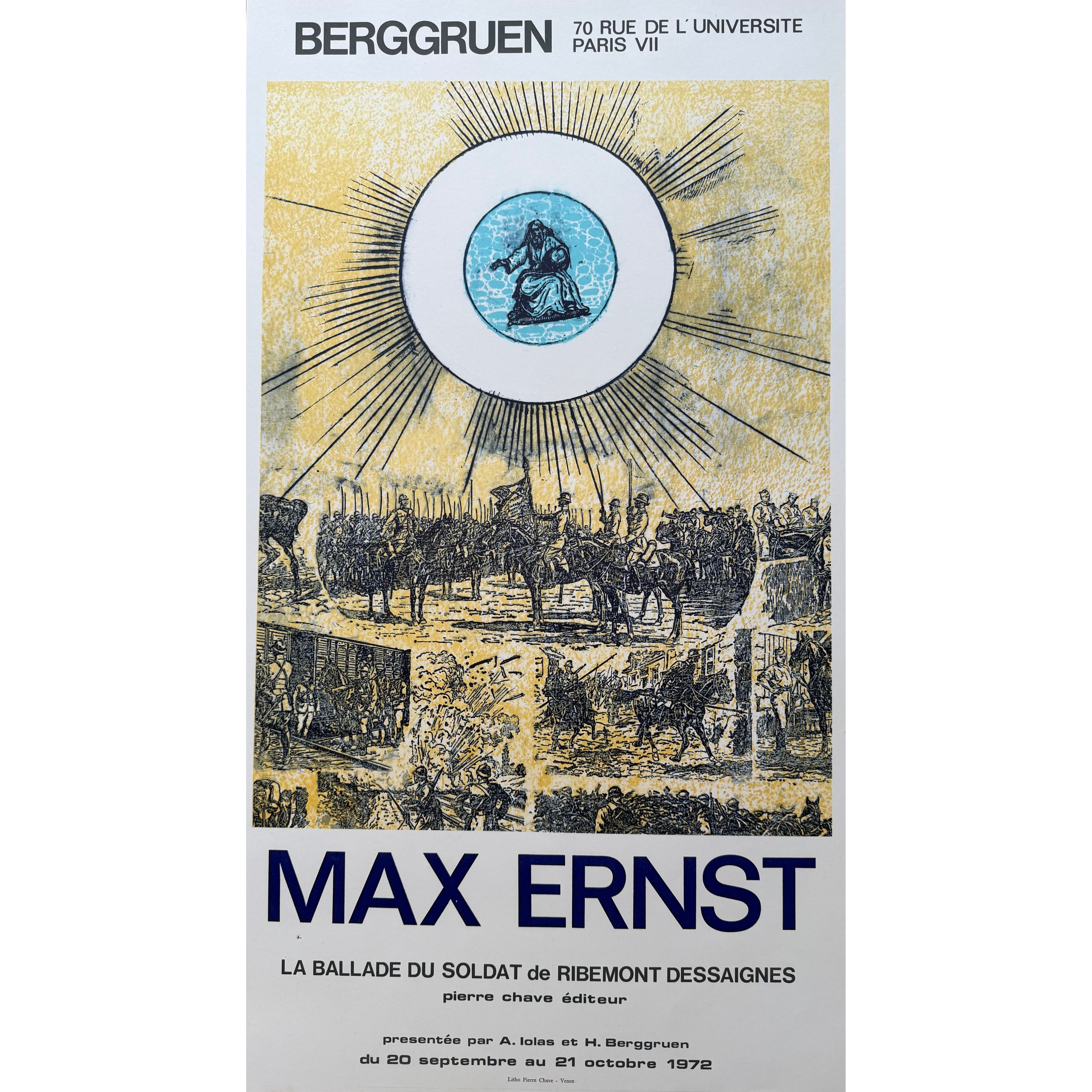 Max Ernst (1891–1976), “La Ballade du Soldat” Exhibition Poster, 1972