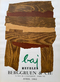 Enrico Baj (1924–2003), Meubles,  Exhibition Poster, 1962