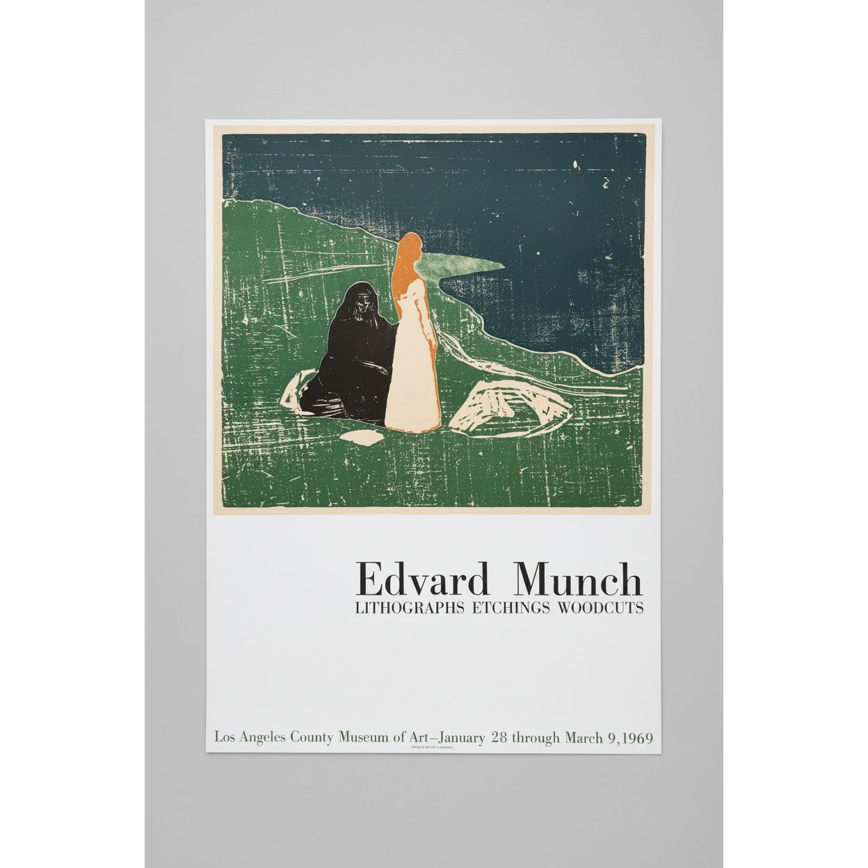 Edvard Munch (1863–1944), "Two Women On The Shore” Exhibition Poster, 1969