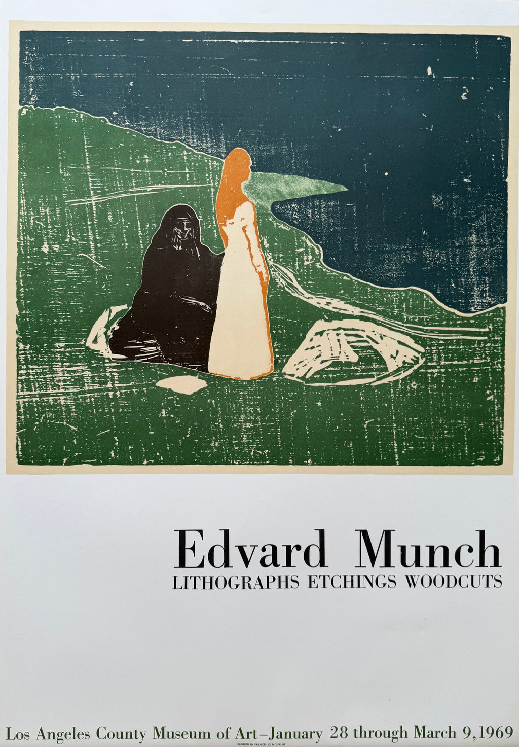 Edvard Munch (1863–1944), "Two Women On The Shore” Exhibition Poster, 1969