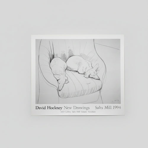 David Hockney (1937-2026), Black and White Dogs Exhibition Poster, 1994