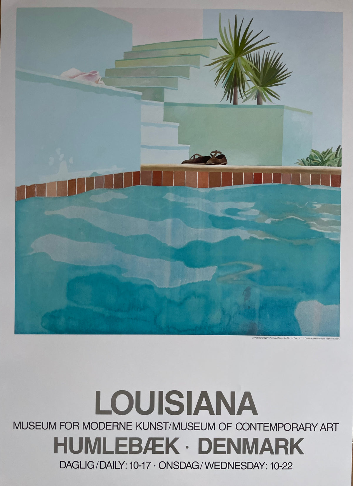 David Hockney (1937-2026), Pool and Steps, 1971, copyright David Hockney
