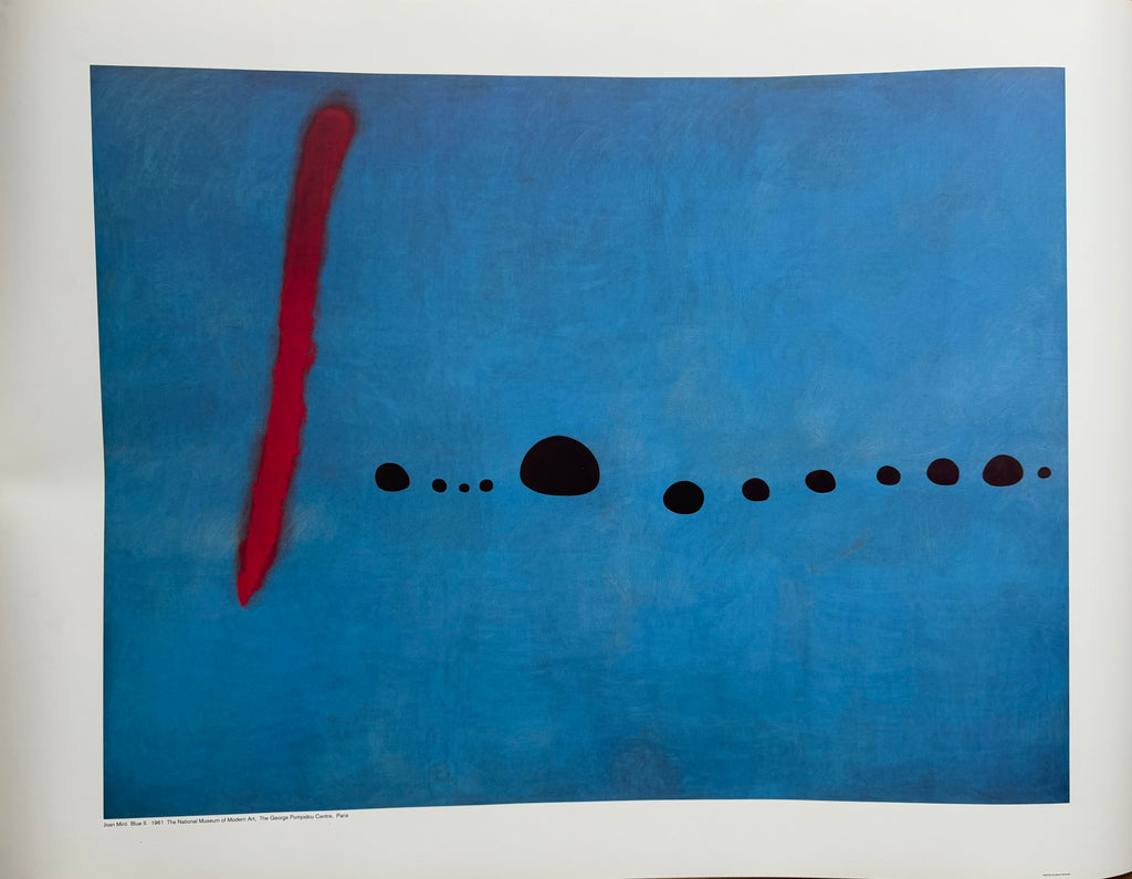 Joan Miró (1893-1983), Blue II, 1961, The National Museum of Modern Art,  The George Pompidou Centre, Paris, copyright ADAGP, Paris&DACS, London 2002