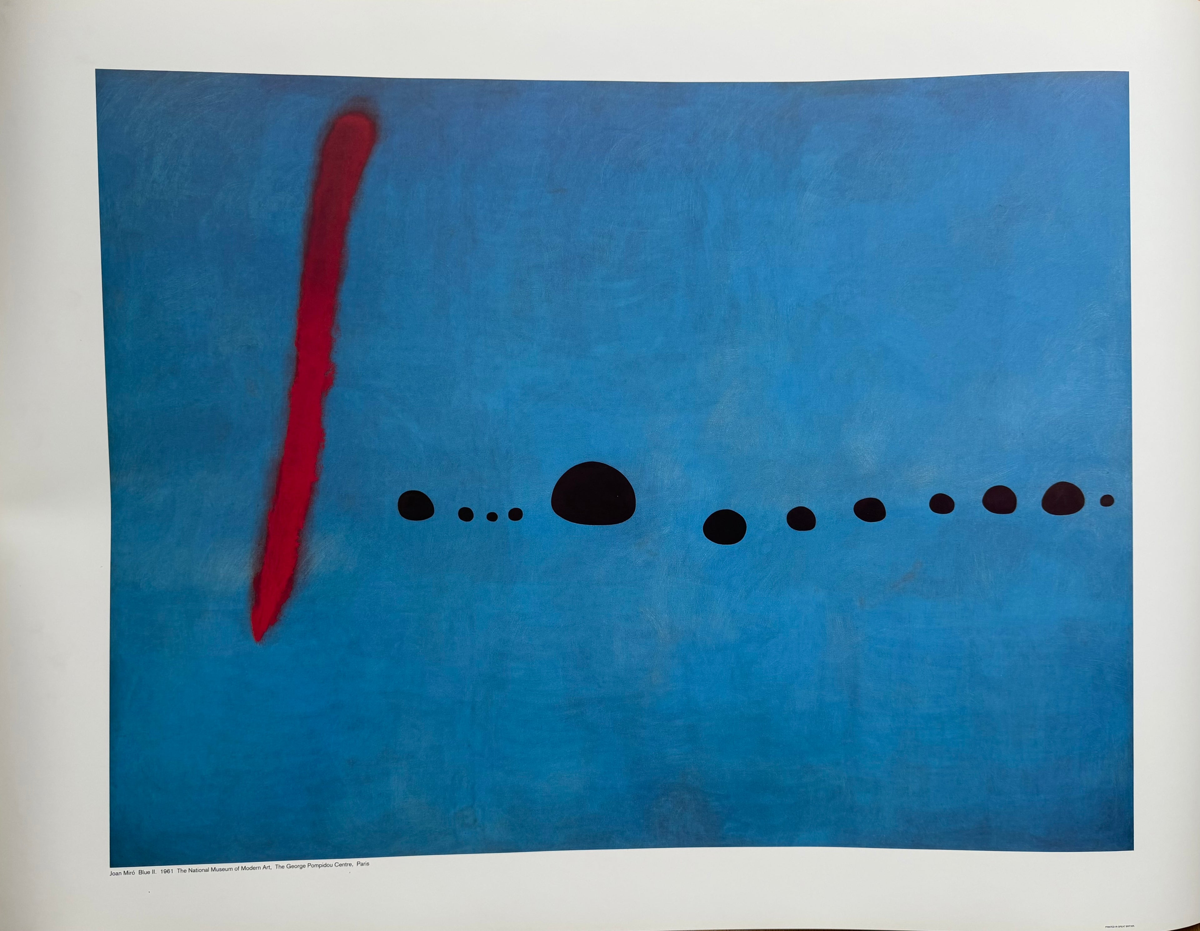 Joan Miró (1893-1983), Blue II, 1961, The National Museum of Modern Art,  The George Pompidou Centre, Paris, copyright ADAGP, Paris&DACS, London 2002