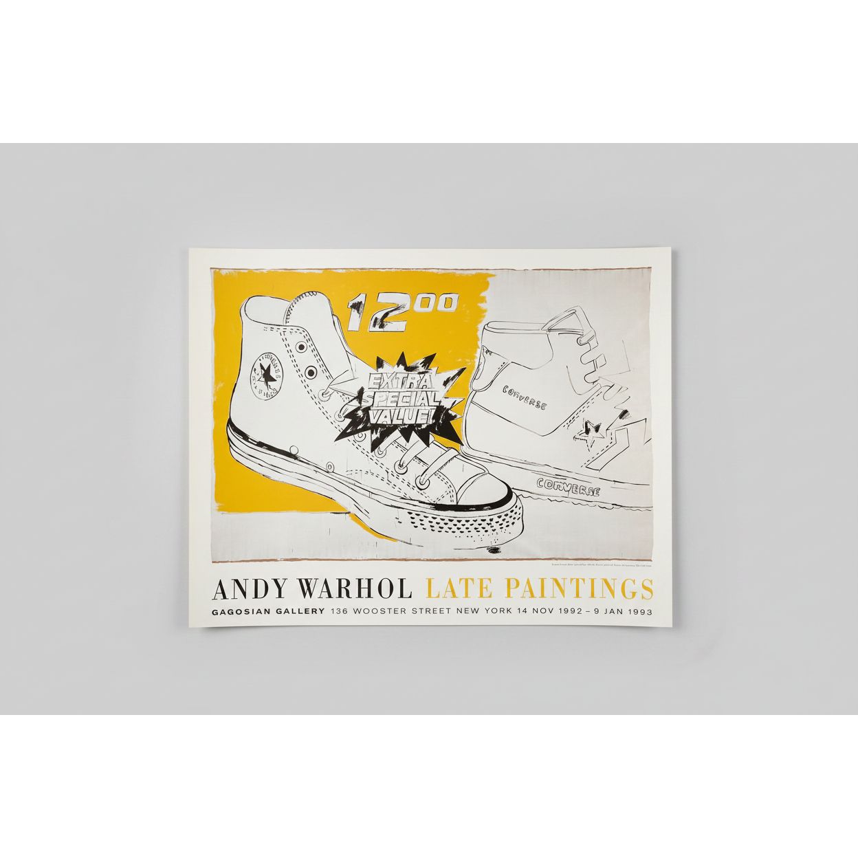 Andy Warhol (1928-1987), Converse Sneaker Extra Special Value, 1985-86, Exhibition poster 1992-1993