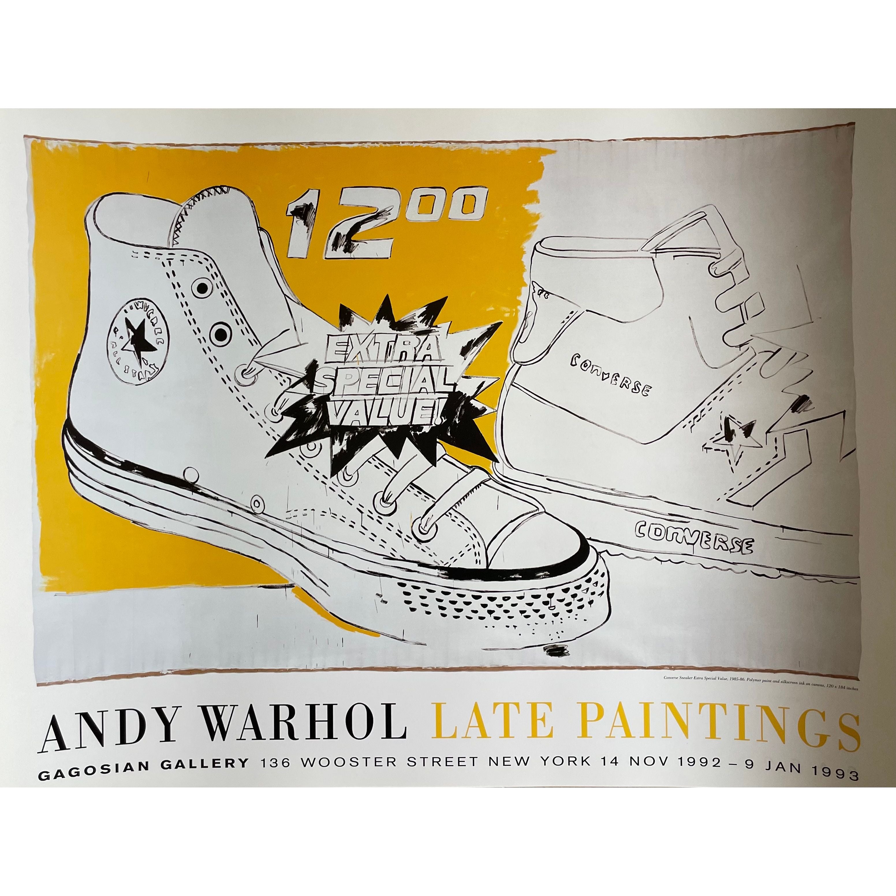 Andy Warhol (1928-1987), Converse Sneaker Extra Special Value, 1985-86, Exhibition poster 1992-1993