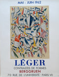 Fernand Léger (1881–1955), Contrastes de Formes Exhibition Poster, 1962
