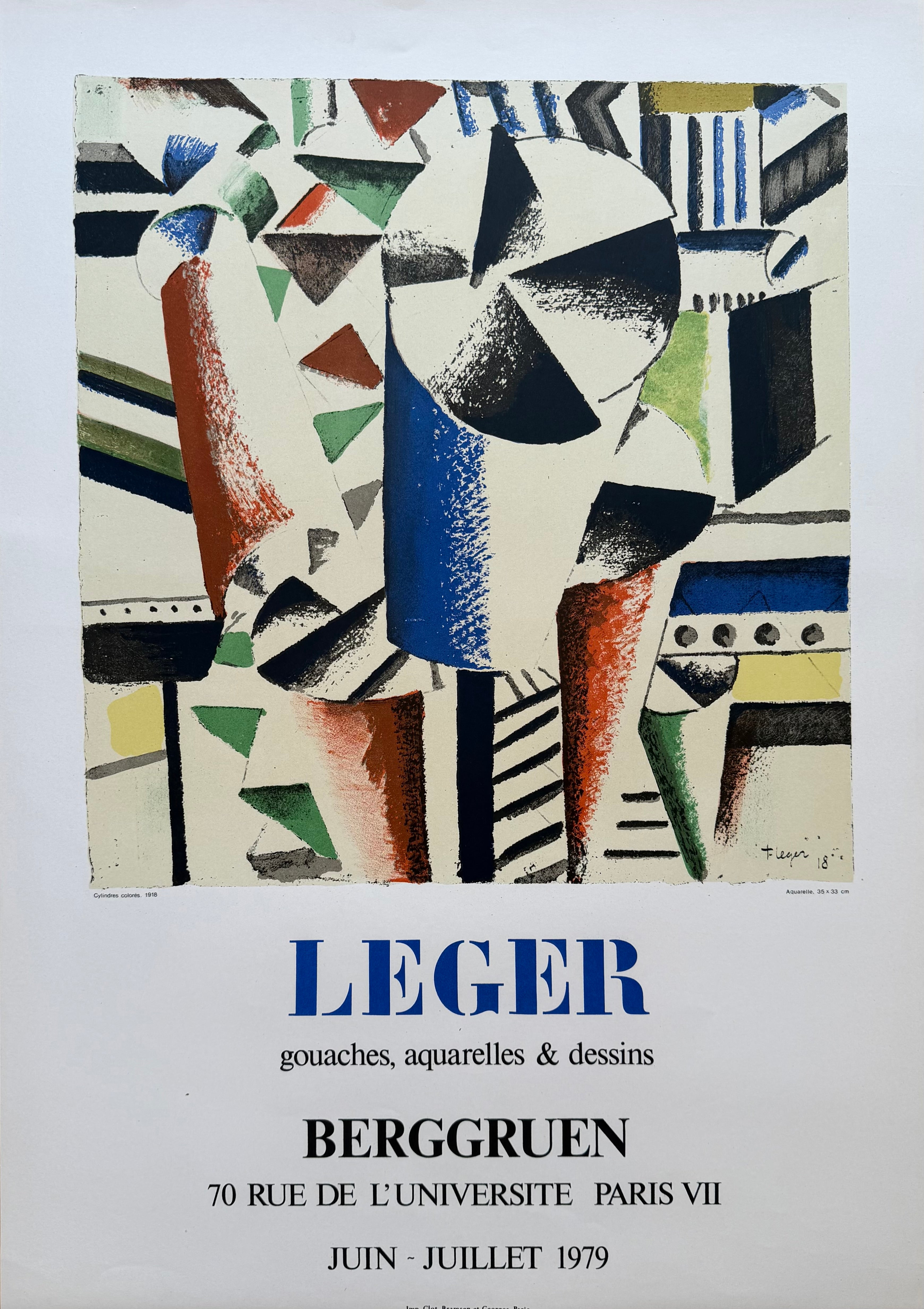 Fernand Léger (1881–1955), Gouaches, Aquarelles + Dessins, 1979