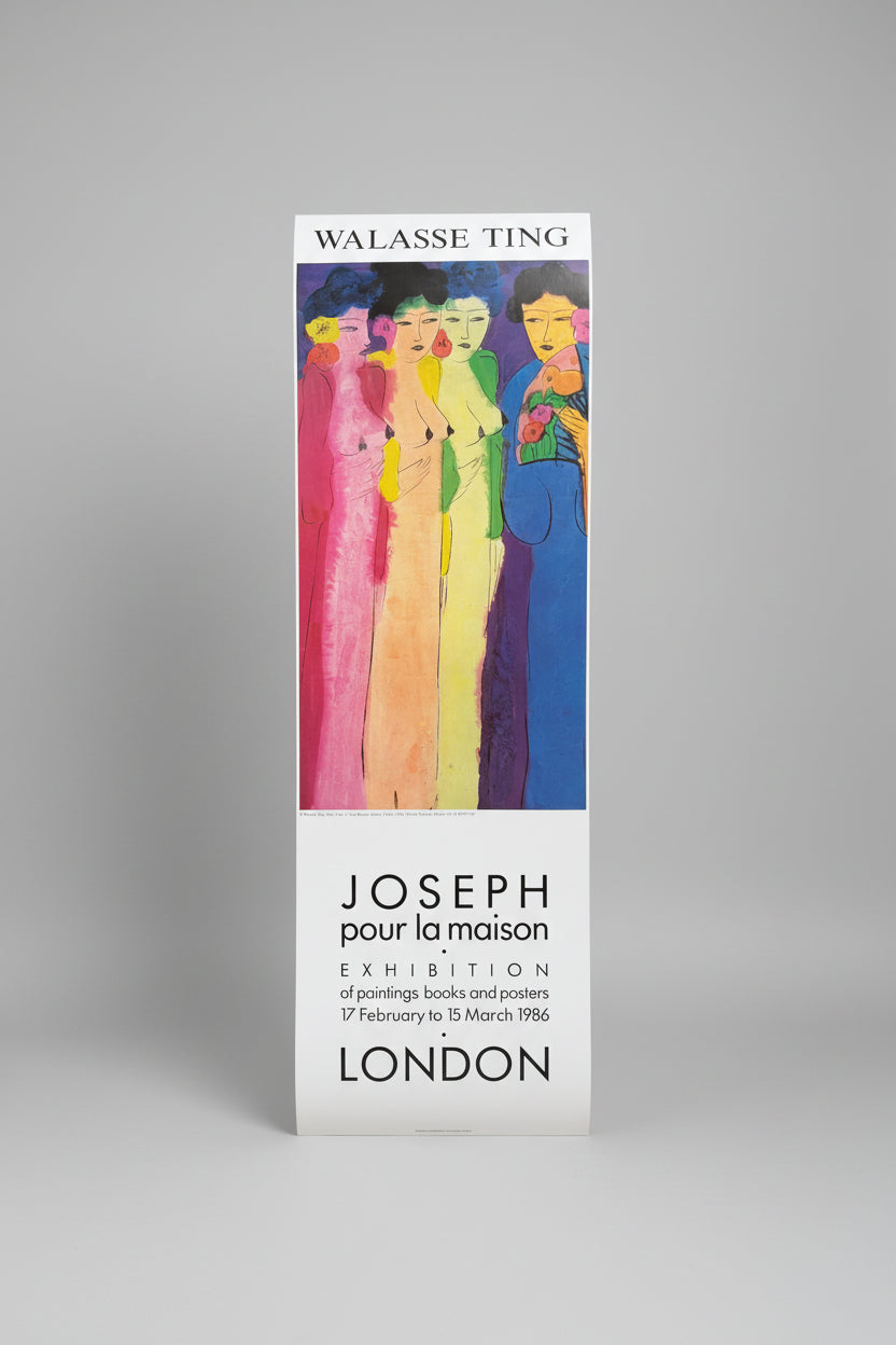 Walasse Ting (1929–2010), Joseph pour la maison, London Exhibition Poster, 1986