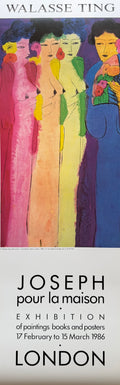 Walasse Ting (1929–2010), Joseph pour la maison, London Exhibition Poster, 1986