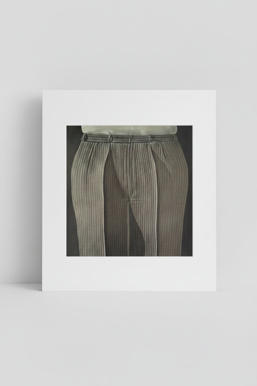 Domenico Gnoli (1933–1970), Striped Trousers, 1969 Copyright Marzia Gnoli, 1994