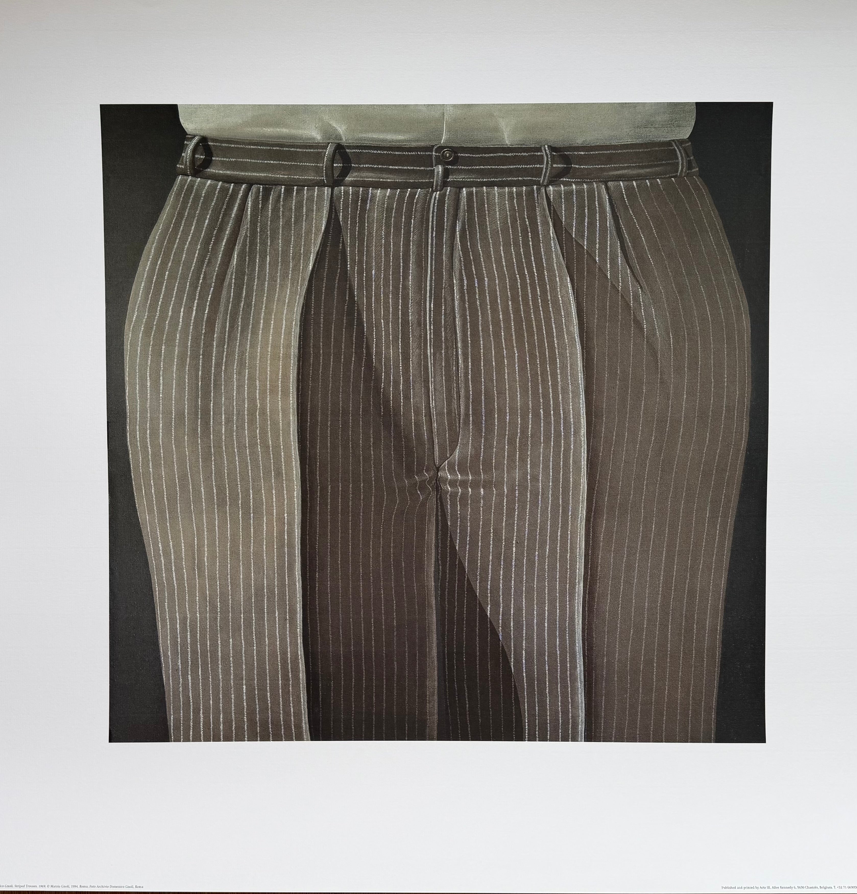 Domenico Gnoli (1933–1970), Striped Trousers, 1969 Copyright Marzia Gnoli, 1994